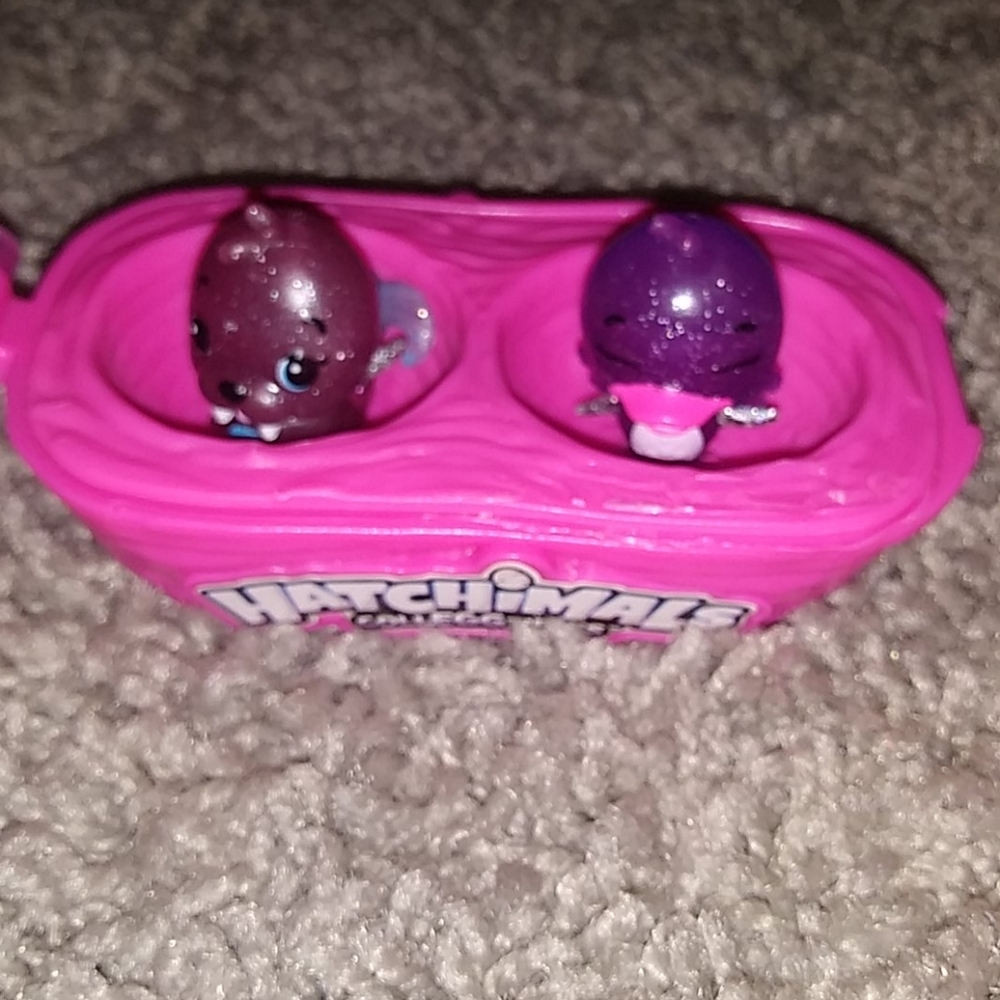 2 Hatchimals with case
